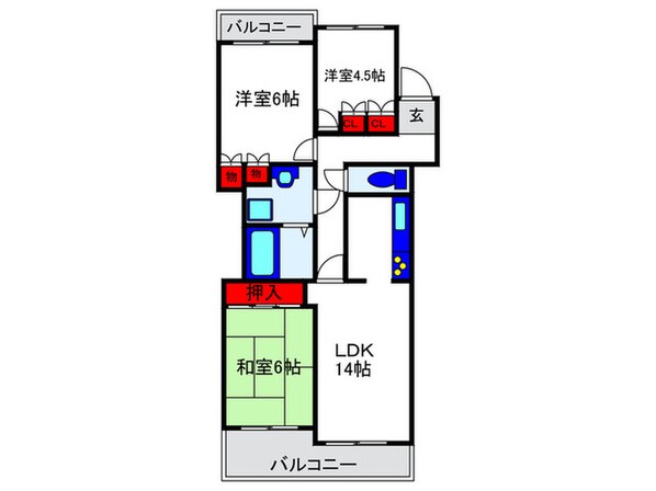 リブレ刀根山の物件間取画像